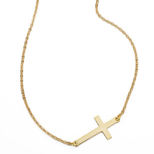 16758 Colgante cruz con cadena 45 cm.