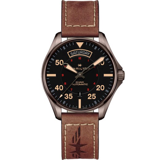 H64605531 Khaki AviationDay Date Auto