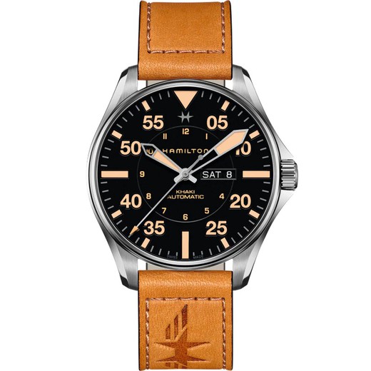 H64725531  Khaki AviationPilot Day Date Auto