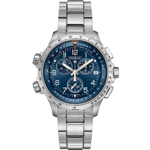 H77922141  Khaki AviationX-Wind GMT Chrono Quartz