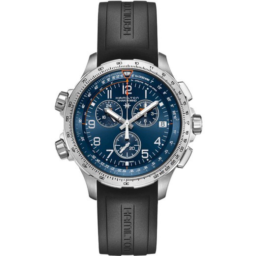 H77922341  Khaki AviationX-Wind GMT Chrono Quartz