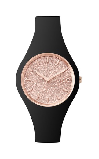 ICE-WATCH 001346-Glitter-Black Rosegold-Small-3H