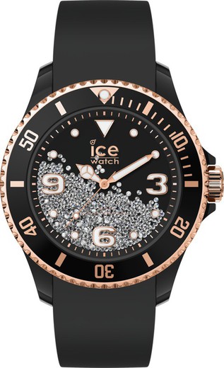 ICE-WATCH Crystal - Black rose-gold - Smooth - 3H