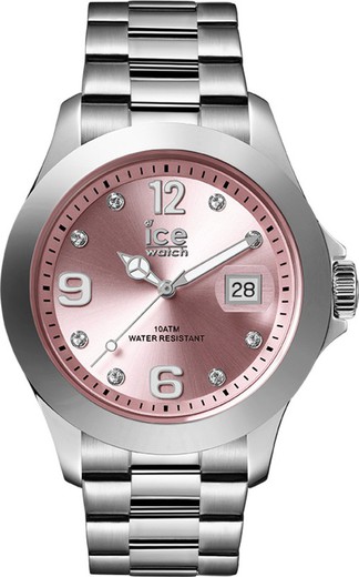 ICE-WATCH Steel - classic light pink silver stones