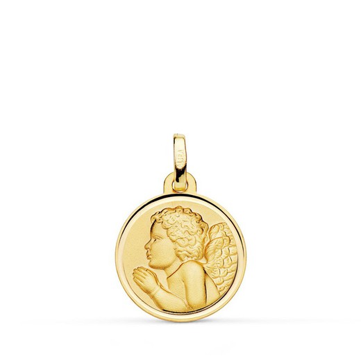 p9355-116 18K medalla oro amarillo angel