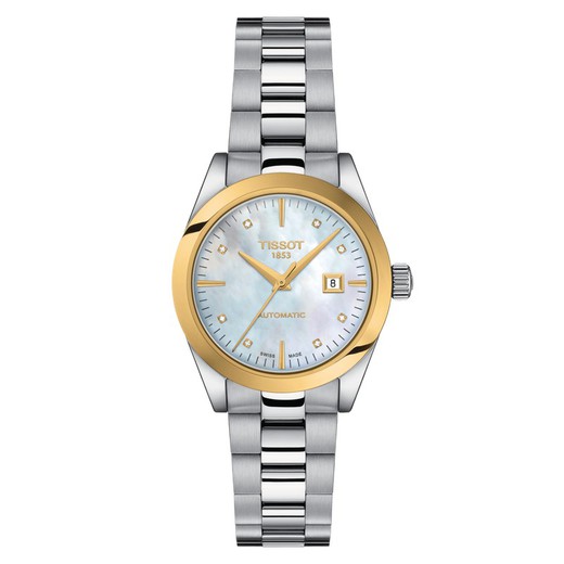 t-my lady automatic 18k gold bezel