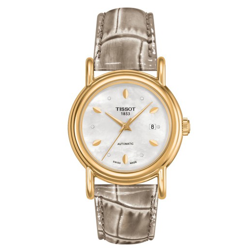 Tissot Carson Automatic Lady 18K Gold colección T-Gold