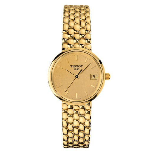 Tissot Goldrun Sapphire Lady 18K Gold colección T-Gold