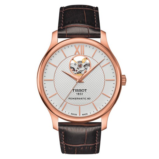 Tissot Tradition Powermatic 80 Open Heart colección T-Classic