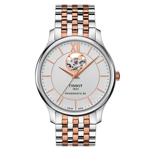 Tissot Tradition Powermatic 80 Open Heart colección T-Classic