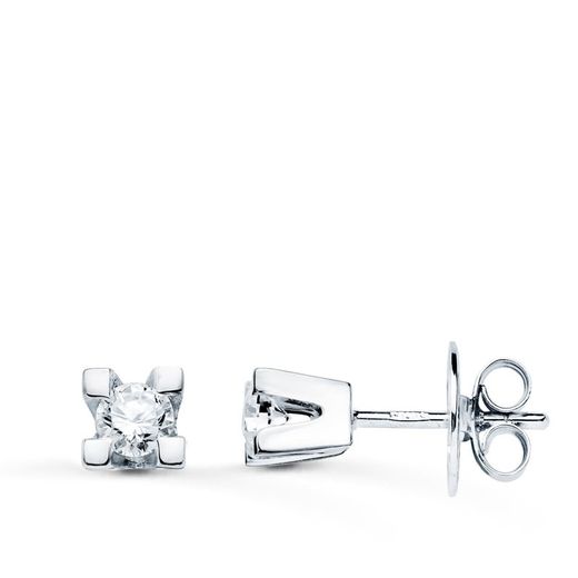 18k pendientes oro blanco brillantes 0.20qtes si-h cierre presion