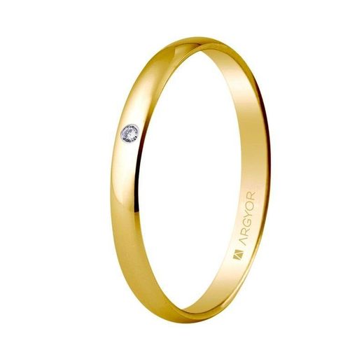 50253D. Alianza de oro de 18 Quilates