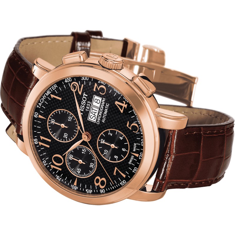 Tissot Sculpture Line Automatic Chronograph Valjoux 18K Gold