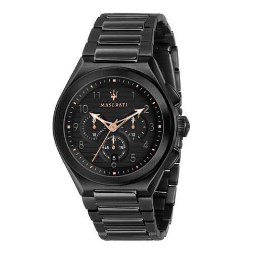 Triconic 43mm Chr Black Dial Br Black